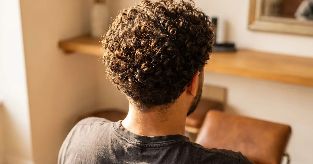 men's haircut styles curly hair cover image