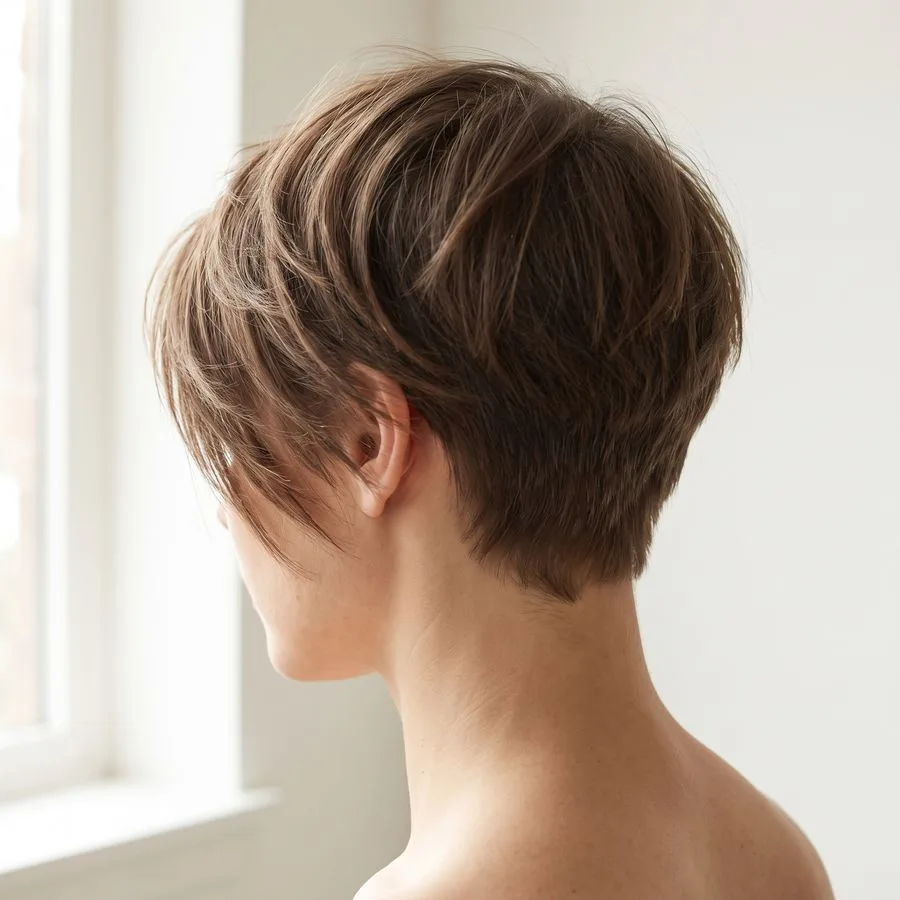 Side-swept fringe — longer pieces angled diagonally across the forehead and sweeping to one side